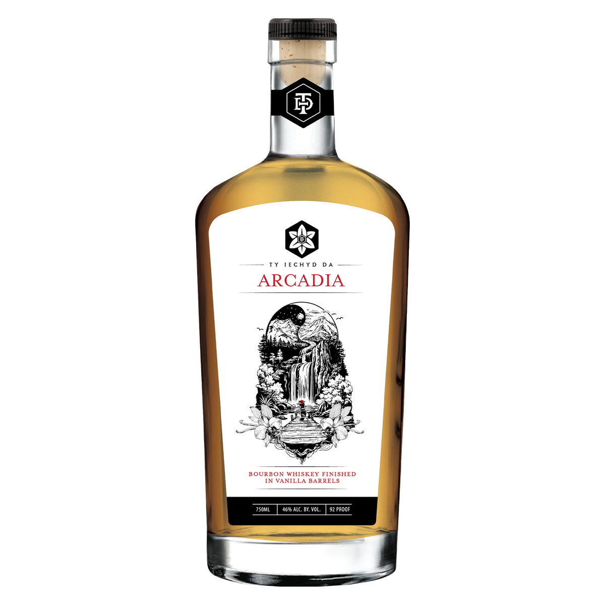 Ty Iechyd Da Arcadia Bourbon Whiskey 750ml bottle