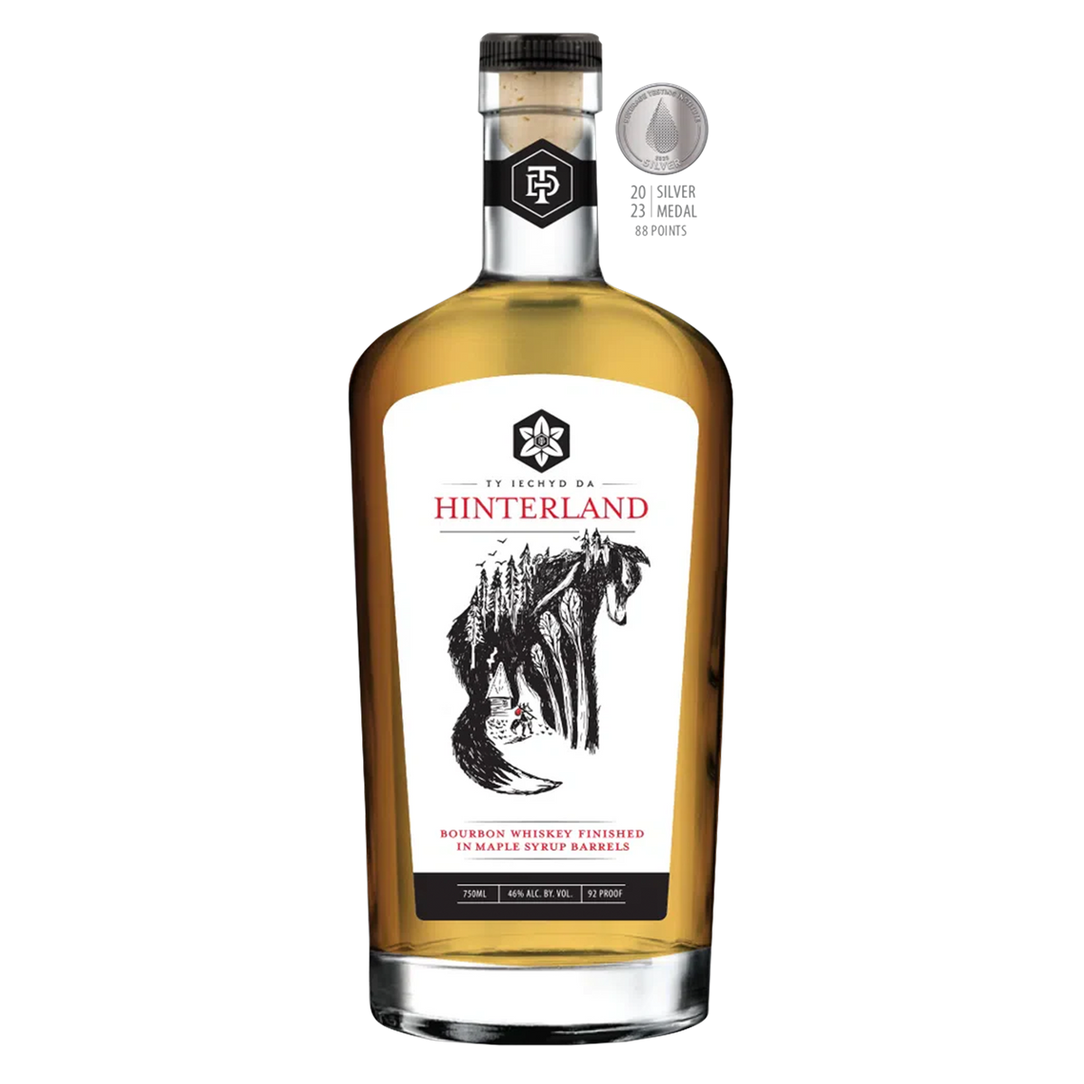 Ty Iechyd Da Hinterland Bourbon Whiskey 750ml bottle