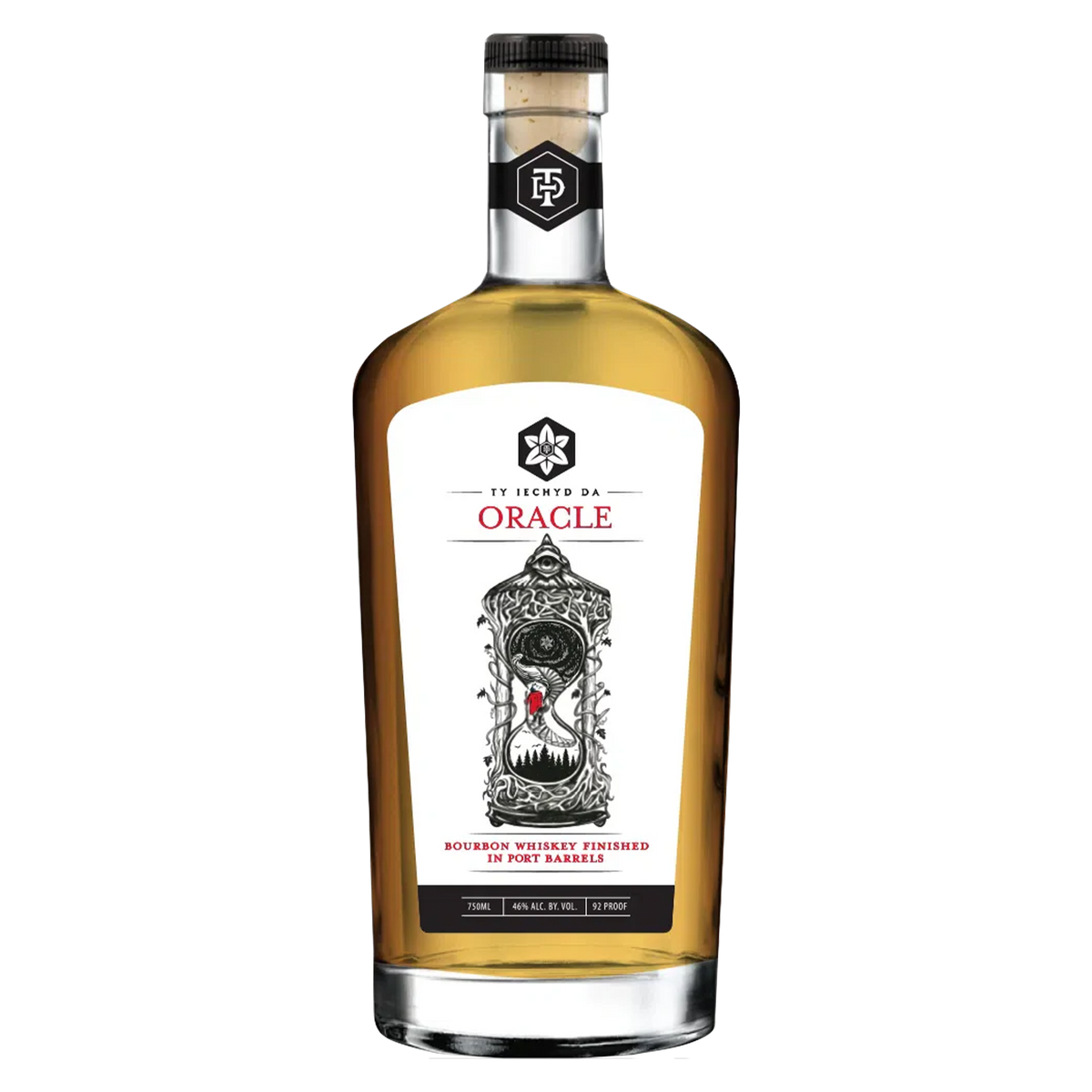 Ty Iechyd Da Oracle Bourbon Whiskey Finished in Port Barrels 750ml bottle