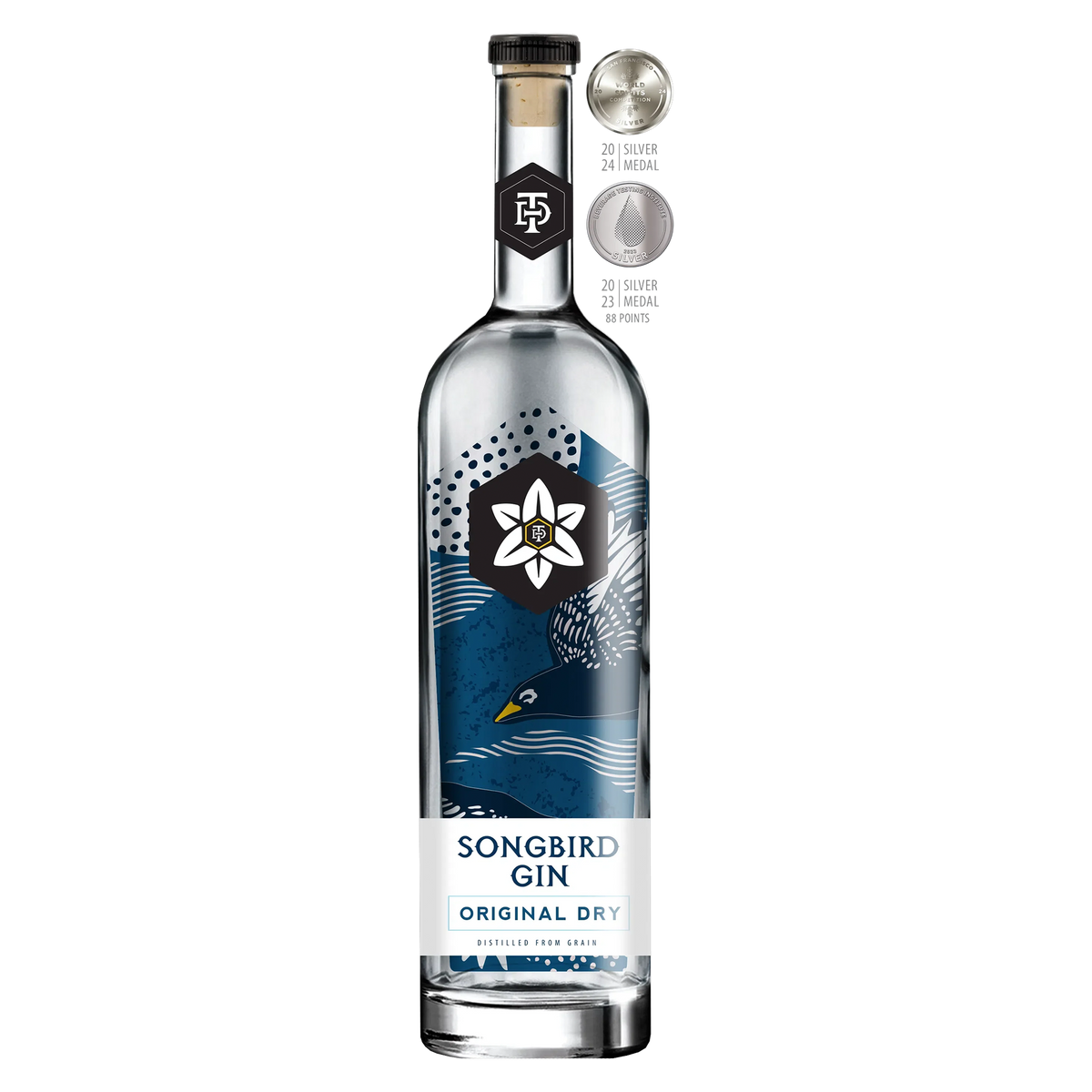 Songbird Gin Original Dry 750ml bottle